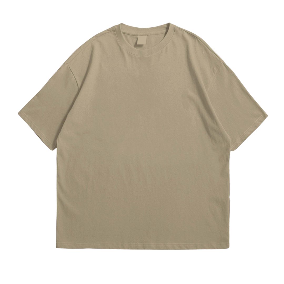 Basic Oversized Solid-Color T-Shirt - Image 10
