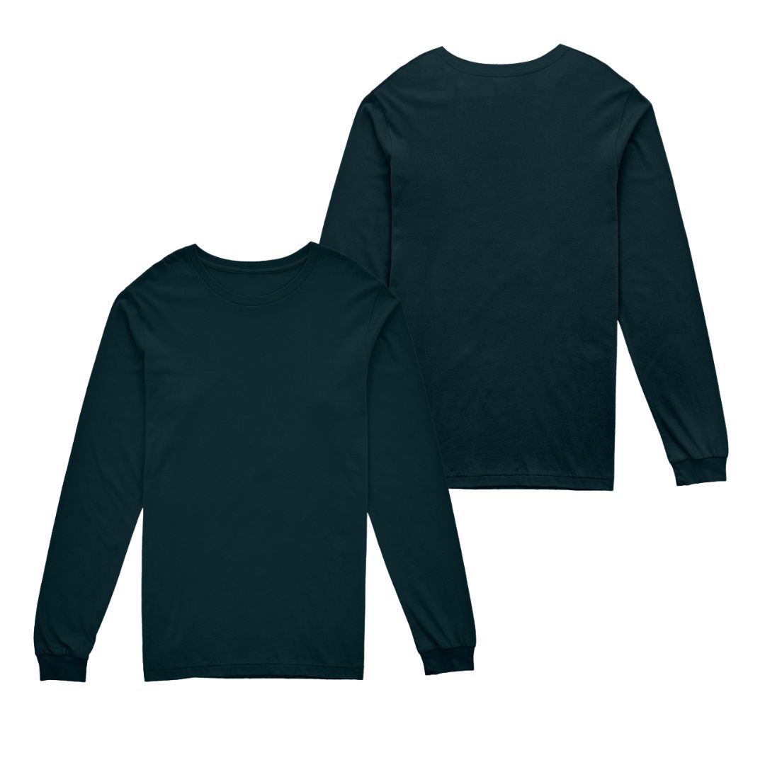 Solid-Color Long-Sleeve T-Shirt - Image 10