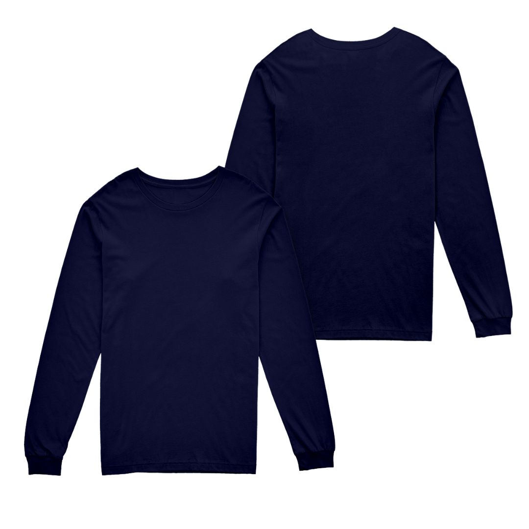 Solid-Color Long-Sleeve T-Shirt - Image 12