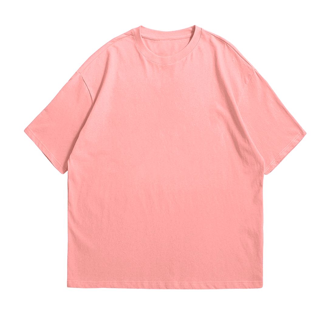 Basic Oversized Solid-Color T-Shirt - Image 14