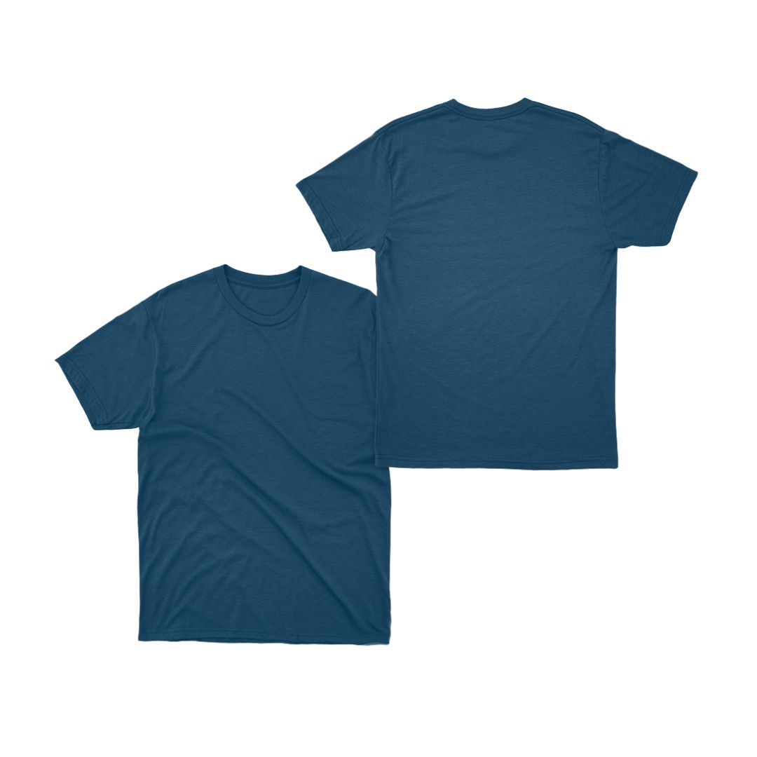 Solid-Color Regular Basic T-Shirt - Image 14