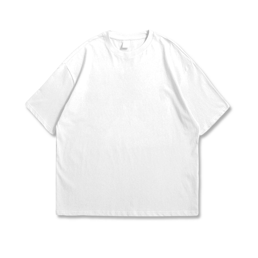 Basic Oversized Solid-Color T-Shirt - Image 2