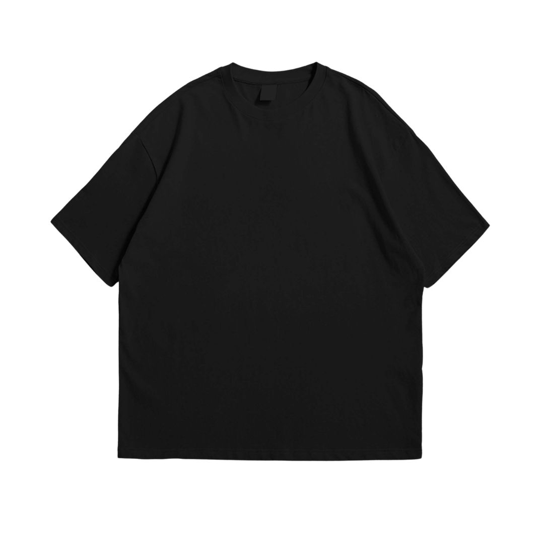 Basic Oversized Solid-Color T-Shirt - Image 3