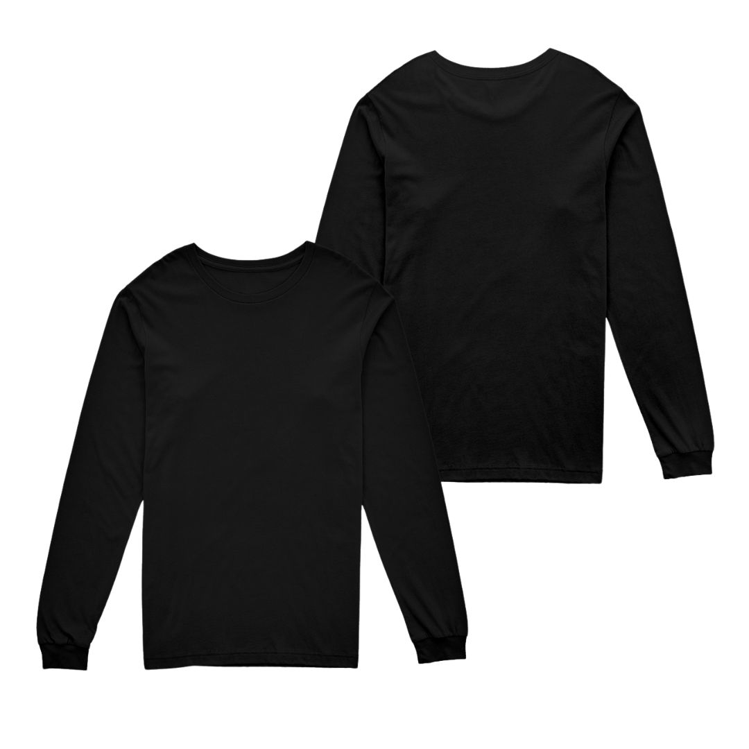 Solid-Color Long-Sleeve T-Shirt - Image 3