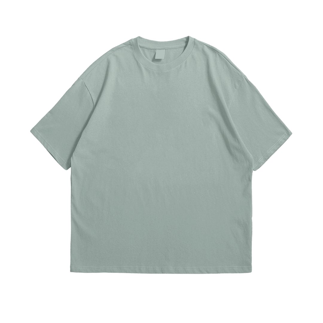Basic Oversized Solid-Color T-Shirt - Image 4