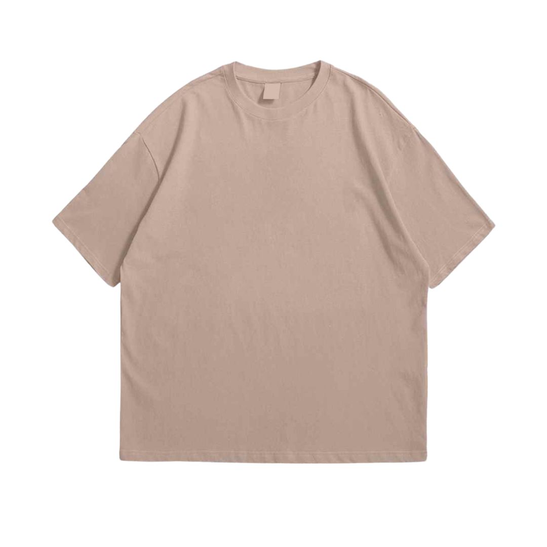 Basic Oversized Solid-Color T-Shirt - Image 5