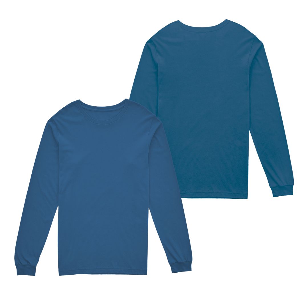 Solid-Color Long-Sleeve T-Shirt - Image 6