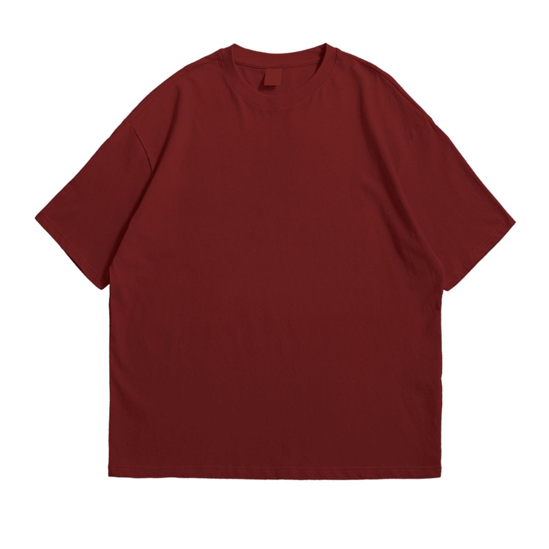 Basic Oversized Solid-Color T-Shirt - Image 7