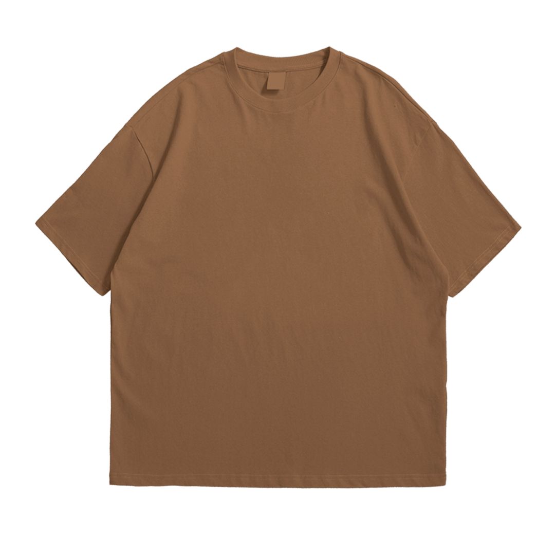 Basic Oversized Solid-Color T-Shirt - Image 8