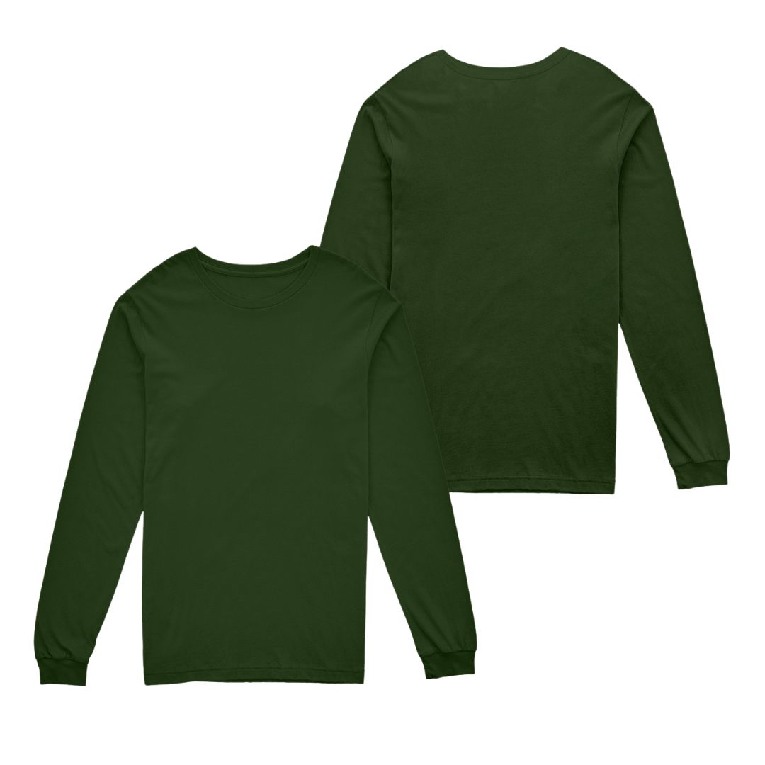 Solid-Color Long-Sleeve T-Shirt - Image 8