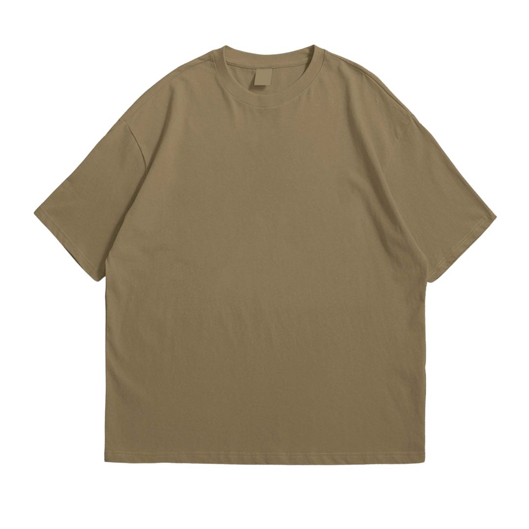 Basic Oversized Solid-Color T-Shirt - Image 9