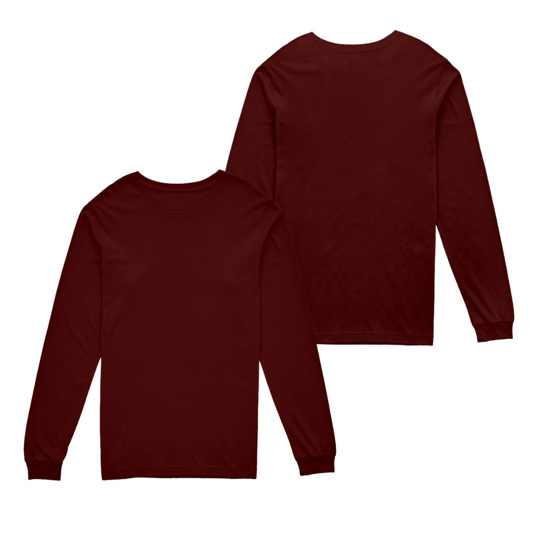 Solid-Color Long-Sleeve T-Shirt - Image 9