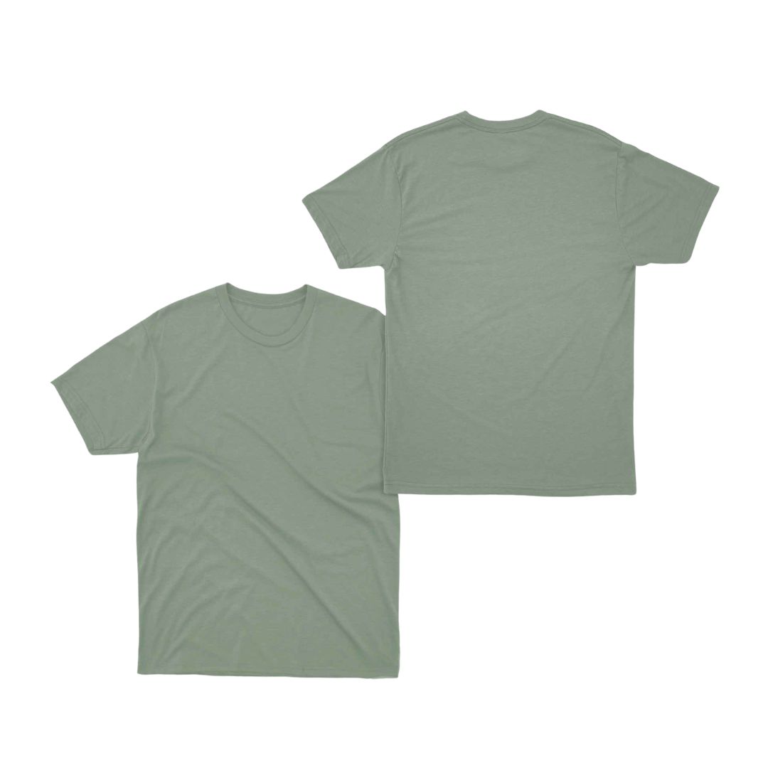 Solid-Color Regular Basic T-Shirt - Image 9