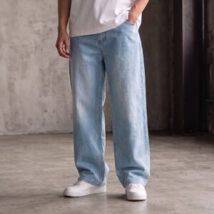 Basic Wide-Leg Loose Jeans