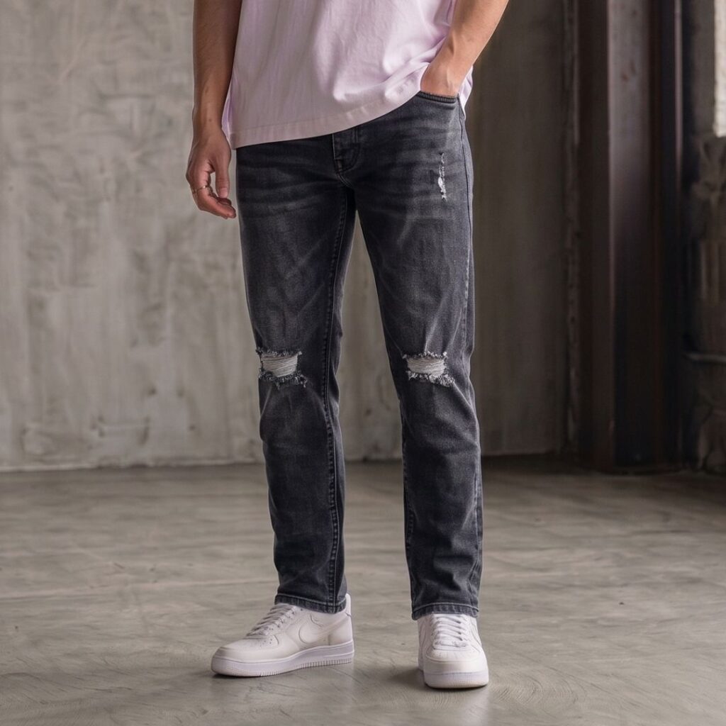 Skinny Ripped Jeans 121