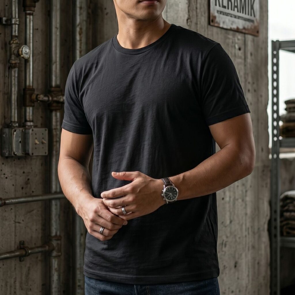 Regular-fit plain T-shirt