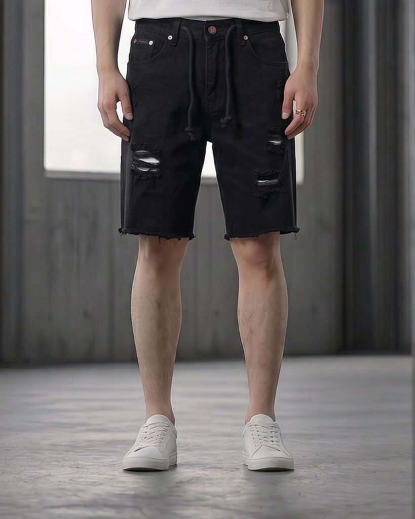 Shortpants Ripped Jeans 026