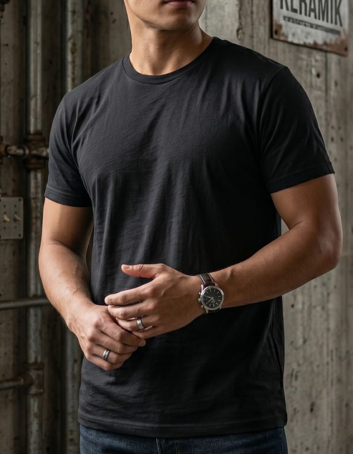 Regular-fit plain T-shirt